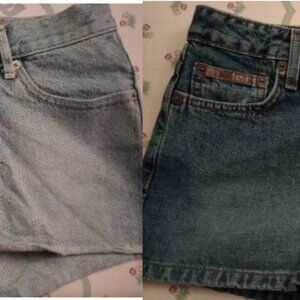 Preowned Lot of 2 Women GAP/L.e.i Jean Shorts Size 1